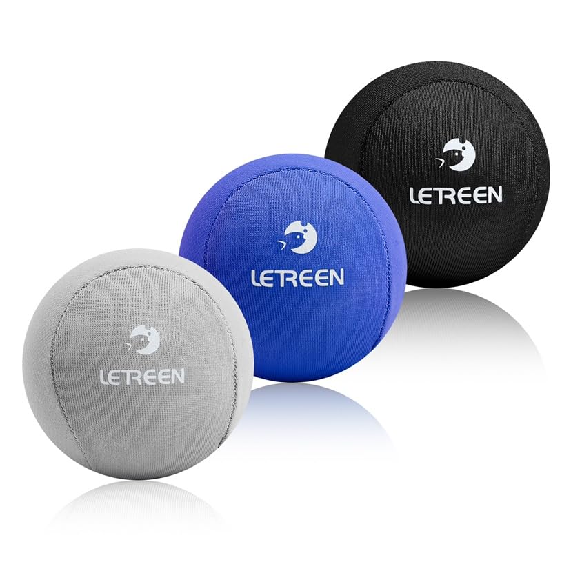 LETREEN 3er-Set Stressball für Erwachsene, Gel Antistressball mit verschiedenen Stärken und Größen, Anti Stress Bälle für Konzentration, Knetball Spielzeug
